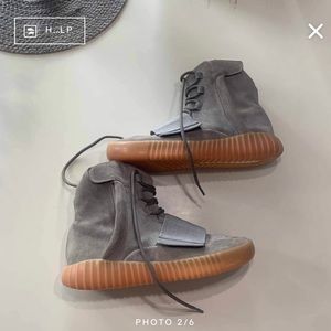 adidas gazelle silver green womens Adidas Yeezy 750 Boost OG Grey/Light Brown Size 12 – Sneaker Binge main image 1